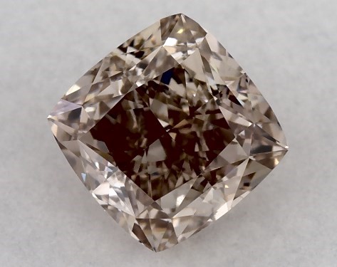  0.70 Carat Brown VS2  cushion modified diamond
